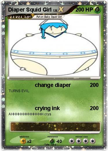 Pokemon Diaper Squid Girl