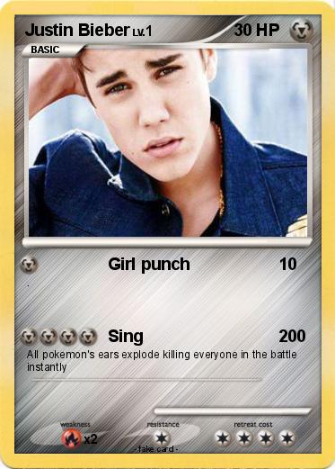 Pokemon Justin Bieber
