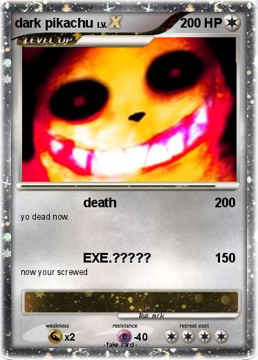 Pokemon dark pikachu
