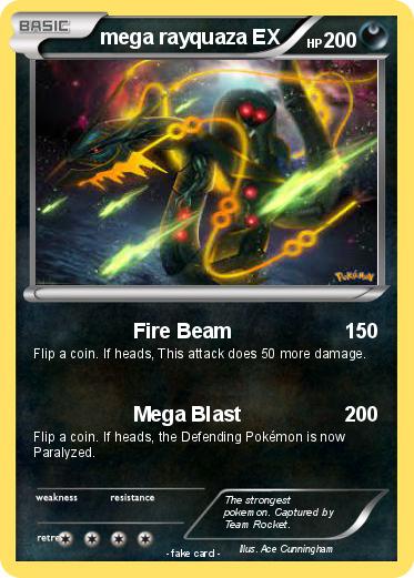 Pokemon mega rayquaza EX