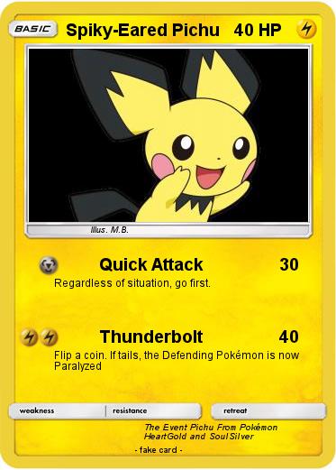 Pokemon Spiky-Eared Pichu