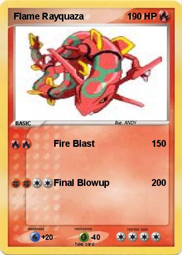 Pokemon Flame Rayquaza