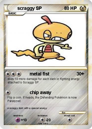 Pokemon scraggy SP