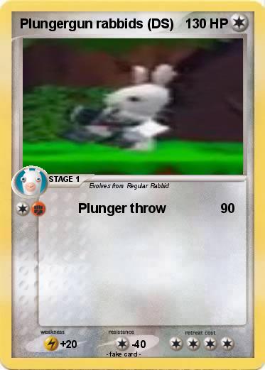 Pokemon Plungergun rabbids (DS)