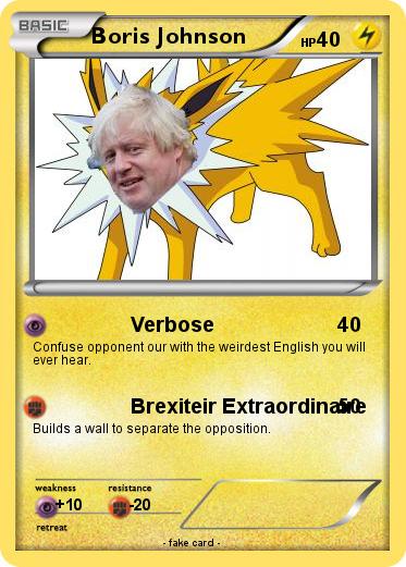 Pokemon Boris Johnson