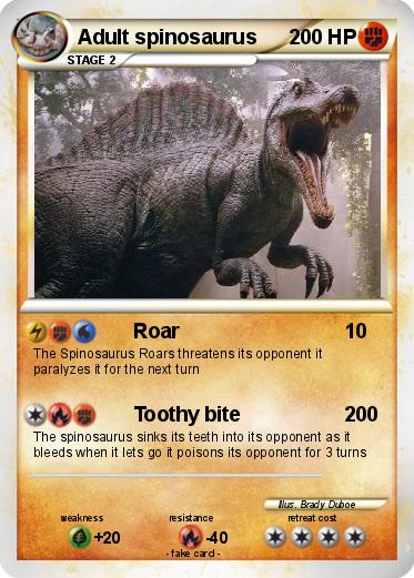 Pokemon Adult spinosaurus