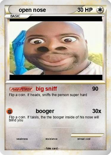 Pokemon open nose
