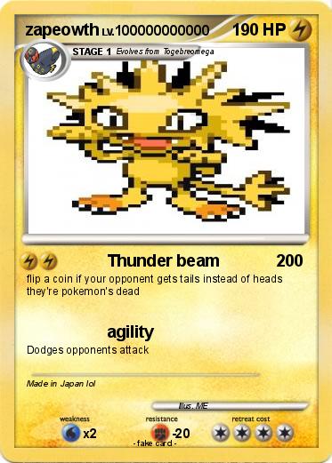Pokemon zapeowth
