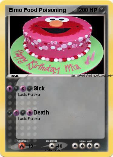 Pokemon Elmo Food Poisoning