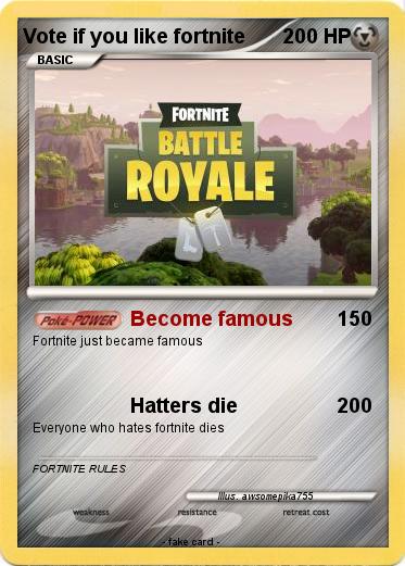 Pokemon Vote if you like fortnite