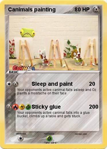 Pokemon Canimals painting
