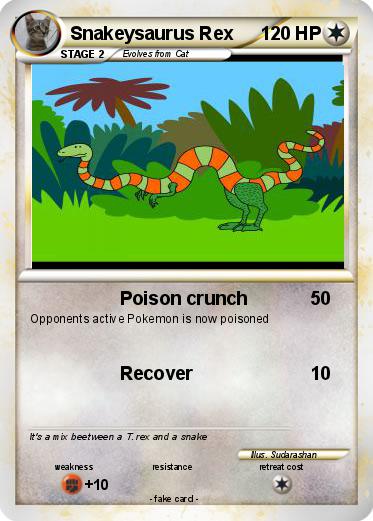 Pokemon Snakeysaurus Rex