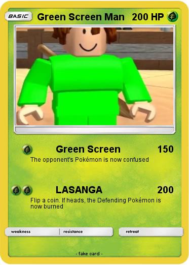 Pokemon Green Screen Man