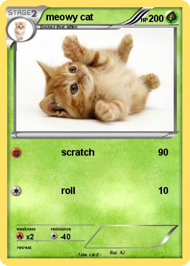 Pokemon meowy cat