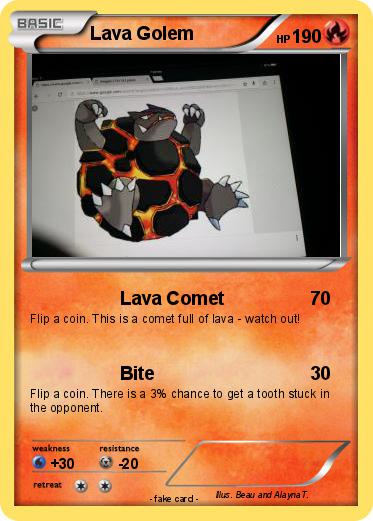 Pokemon Lava Golem