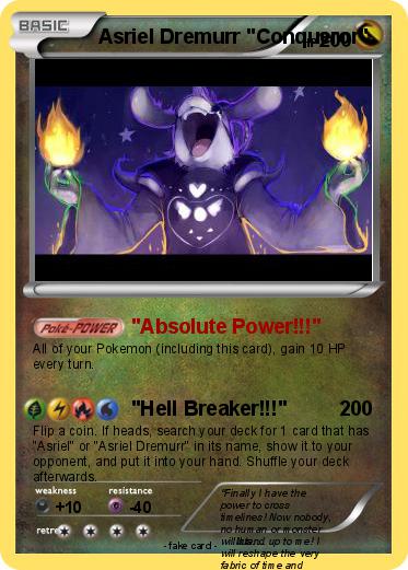Pokemon Asriel Dremurr "Conqueror"