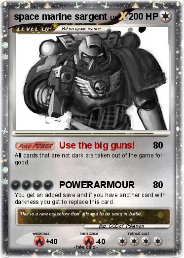 Pokemon space marine sargent
