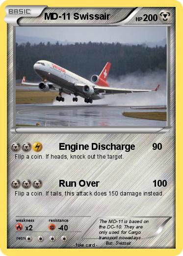 Pokemon MD-11 Swissair Pokemon MD-11 Swissair