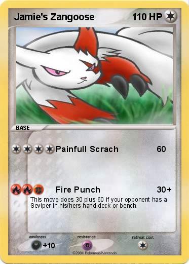 Pokemon Jamie's Zangoose
