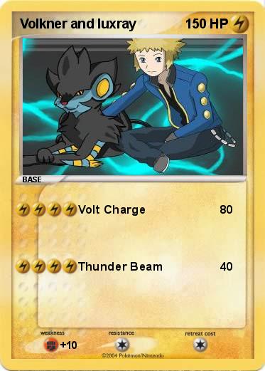 Pokemon Volkner and luxray