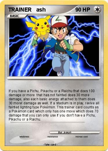 Pokemon TRAINER   ash