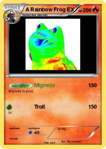 Pokemon A Rainbow Frog EX