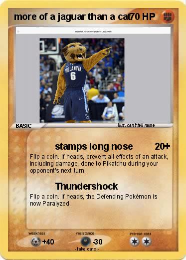 Pokemon more of a jaguar than a cat