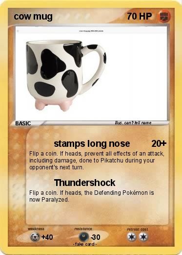Pokemon cow mug