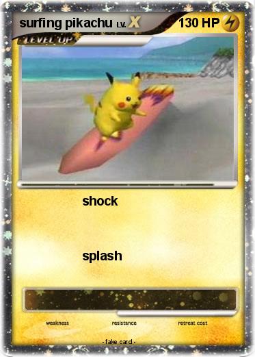 Pokemon surfing pikachu