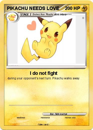 Pokemon PIKACHU NEEDS LOVE
