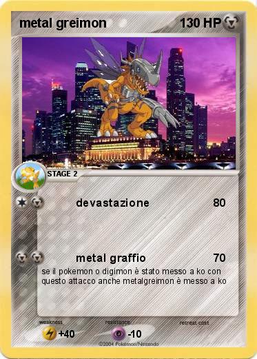Pokemon metal greimon
