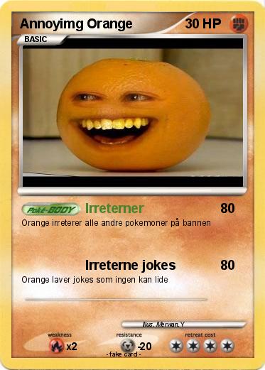 Pokemon Annoyimg Orange
