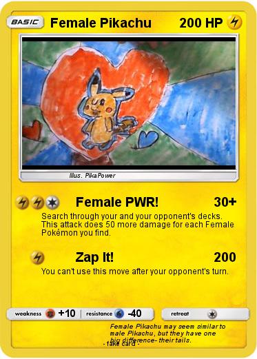 Pokemon Female Pikachu