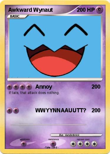 Pokemon Awkward Wynaut