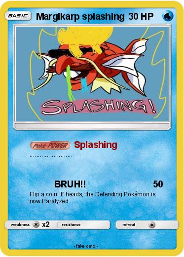 Pokemon Margikarp splashing