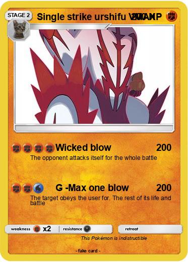 Pokemon Single strike urshifu VMAX