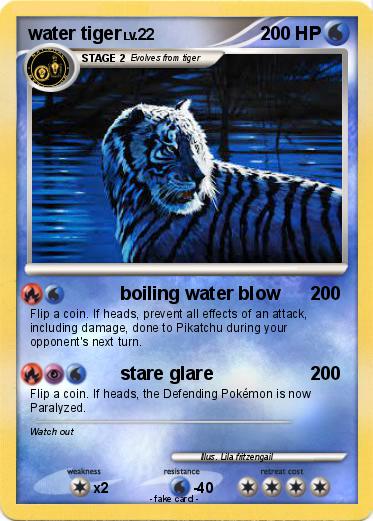 Pokemon water tiger