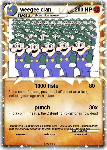 Pokemon weegee clan