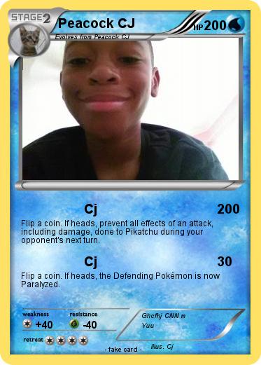 Pokemon Peacock CJ