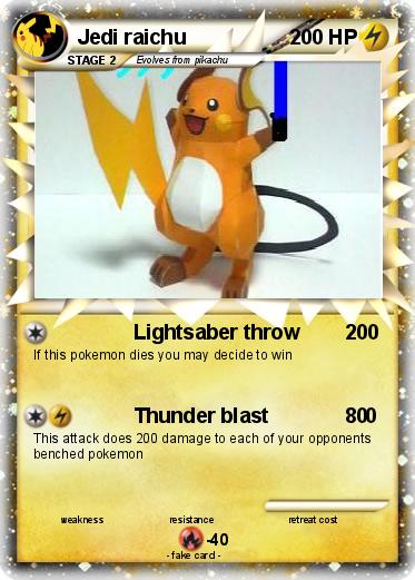 Pokemon Jedi raichu