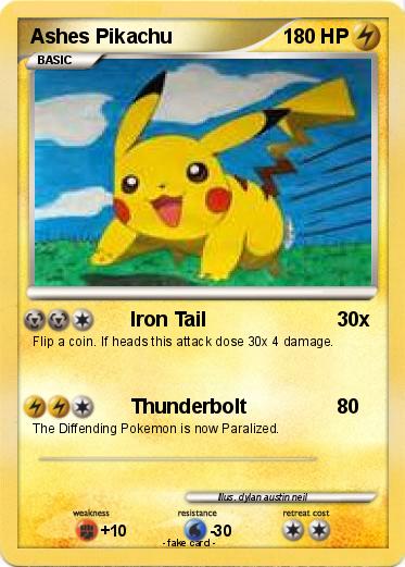Pokemon Ashes Pikachu