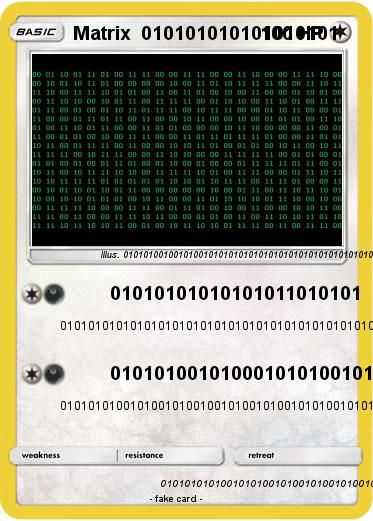 Pokemon Matrix  010101010101010101