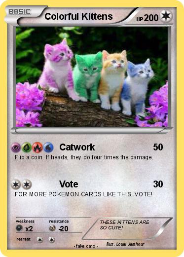 Pokemon Colorful Kittens