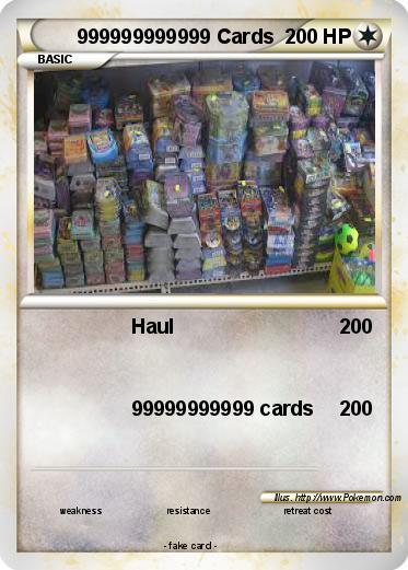 Pokemon 999999999999 Cards