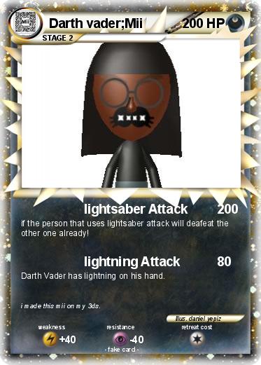 Pokemon Darth vader;Mii