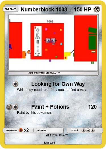 Pokemon Numberblock 1003