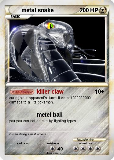 Pokemon metal snake