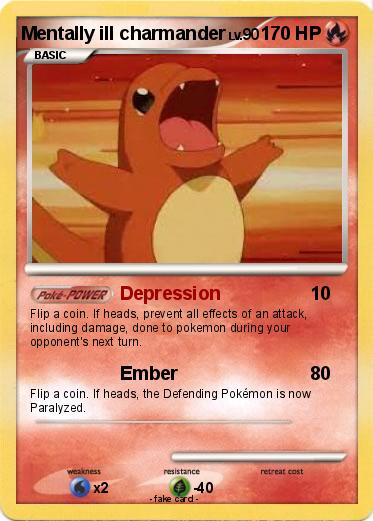 Pokemon Mentally ill charmander