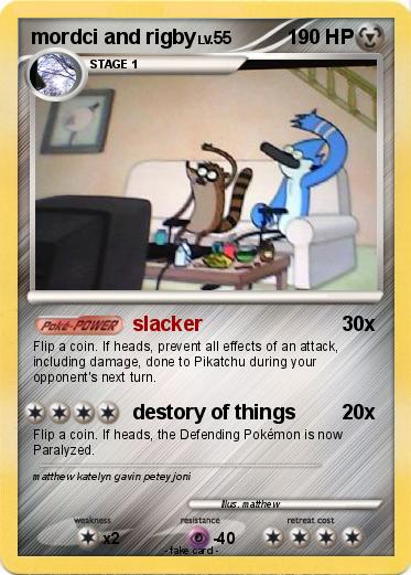 Pokemon mordci and rigby