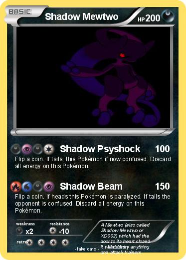 Pokemon Shadow Mewtwo